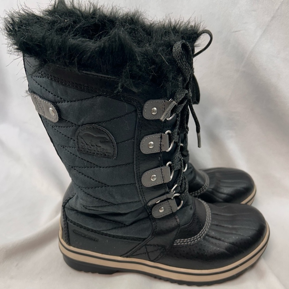 Sorel size 5 girls Tofino II black Winter Boots
